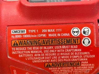 Craftsman V20 Cordless Oscillating Multi-Tool, CMCE501